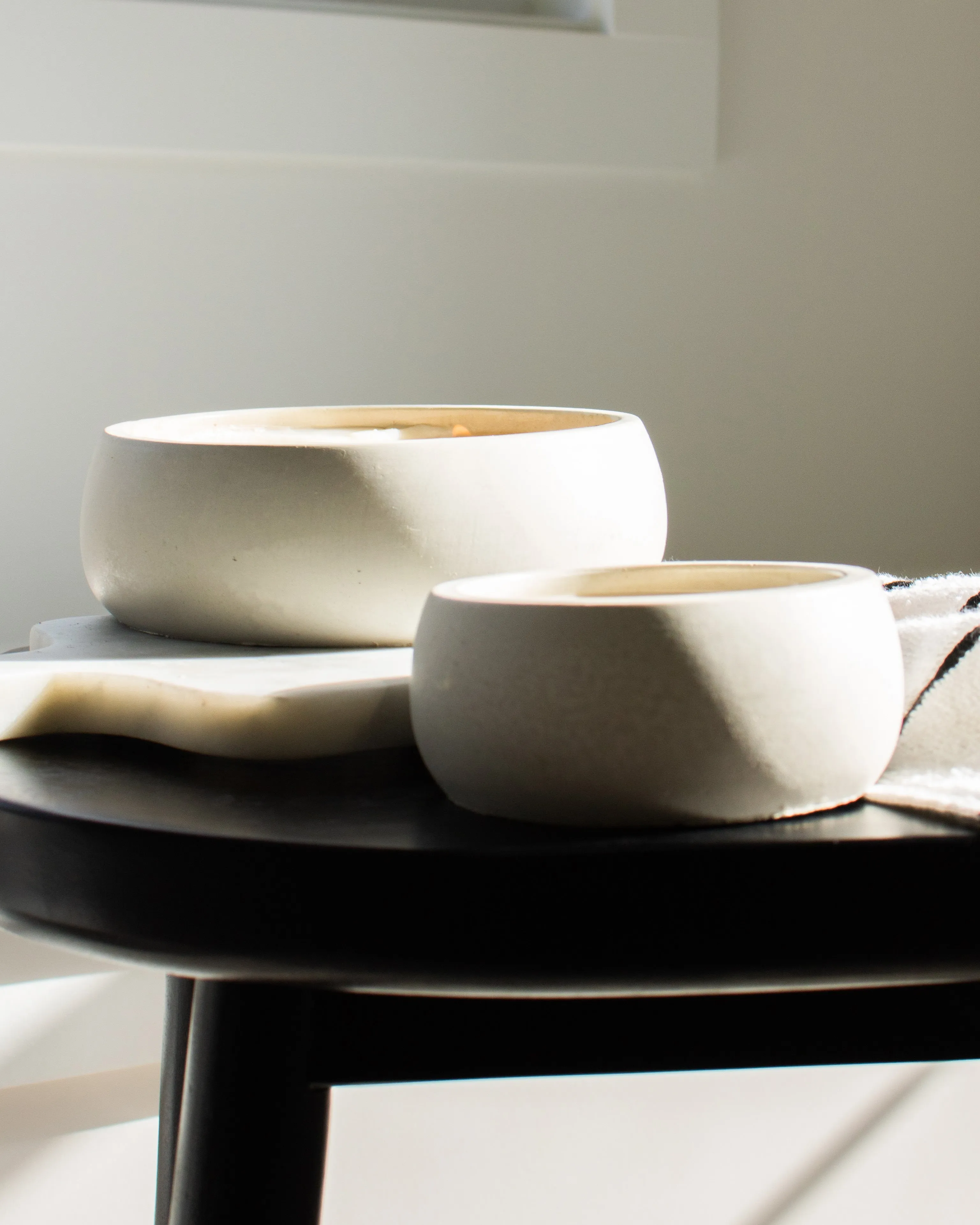 100% Homebody Coconut Soy Candle - Concrete Wooden Wick Vessel