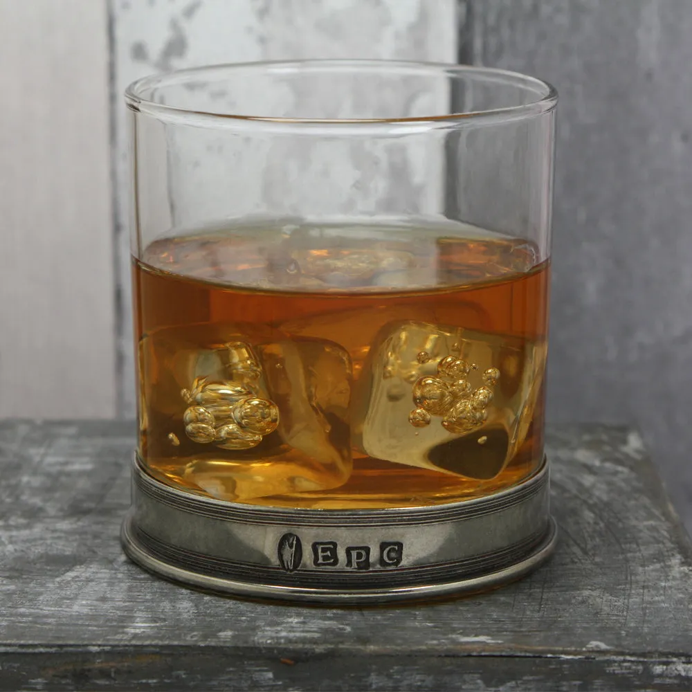11oz Vogue Pewter Whisky Glass Tumbler Set of 2