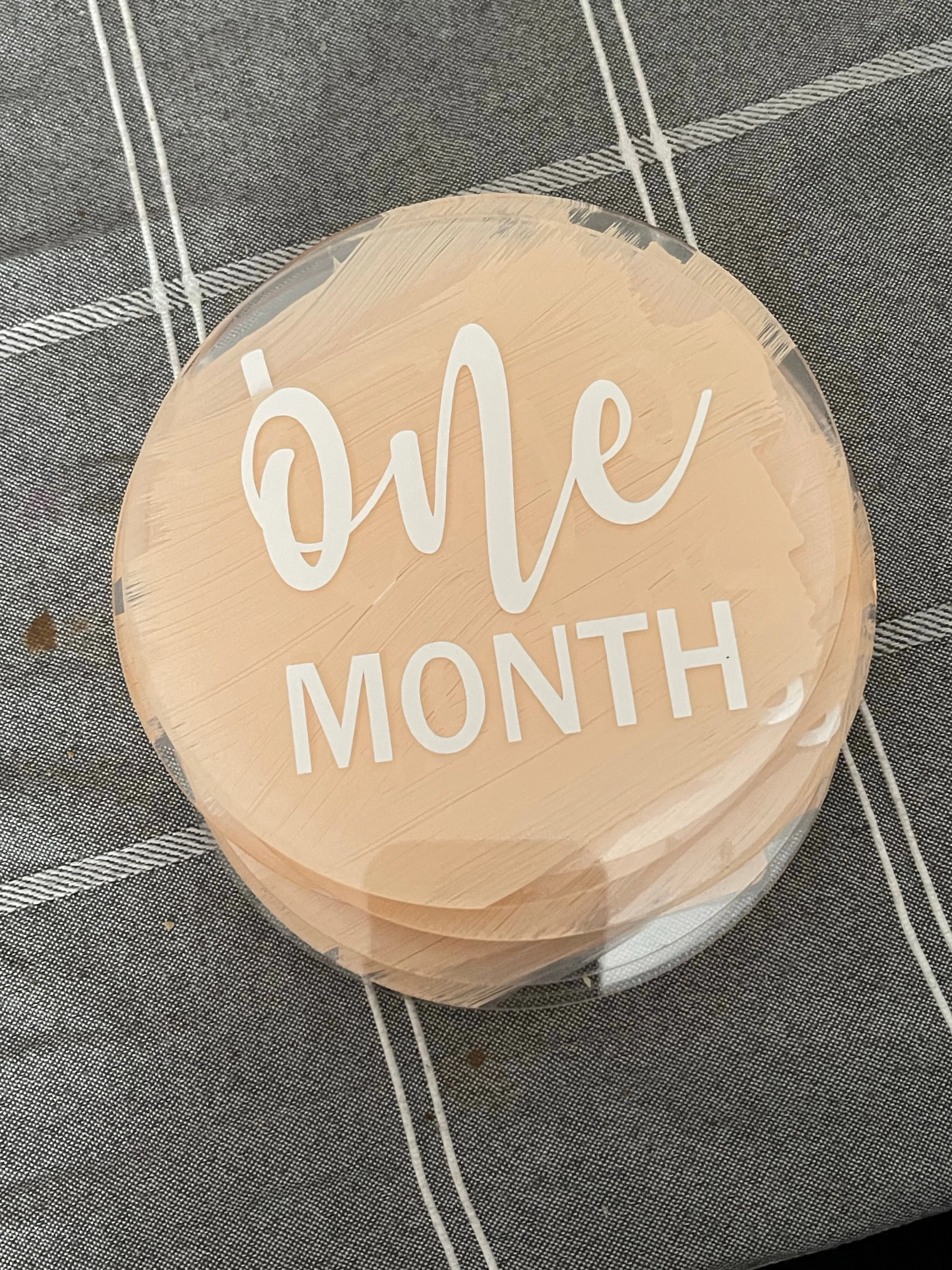 Acrylic 5" Monthly Milestone Rounds