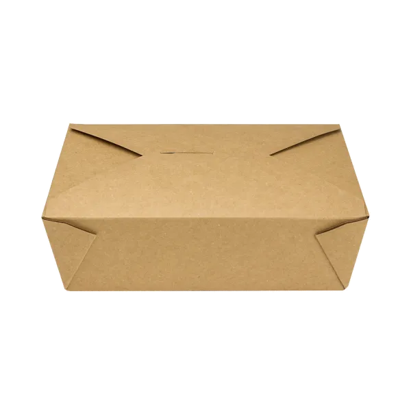 Bio Pack #3- 76 fl oz Fold-To-Go Box- Kraft - 200 Containers Per Case