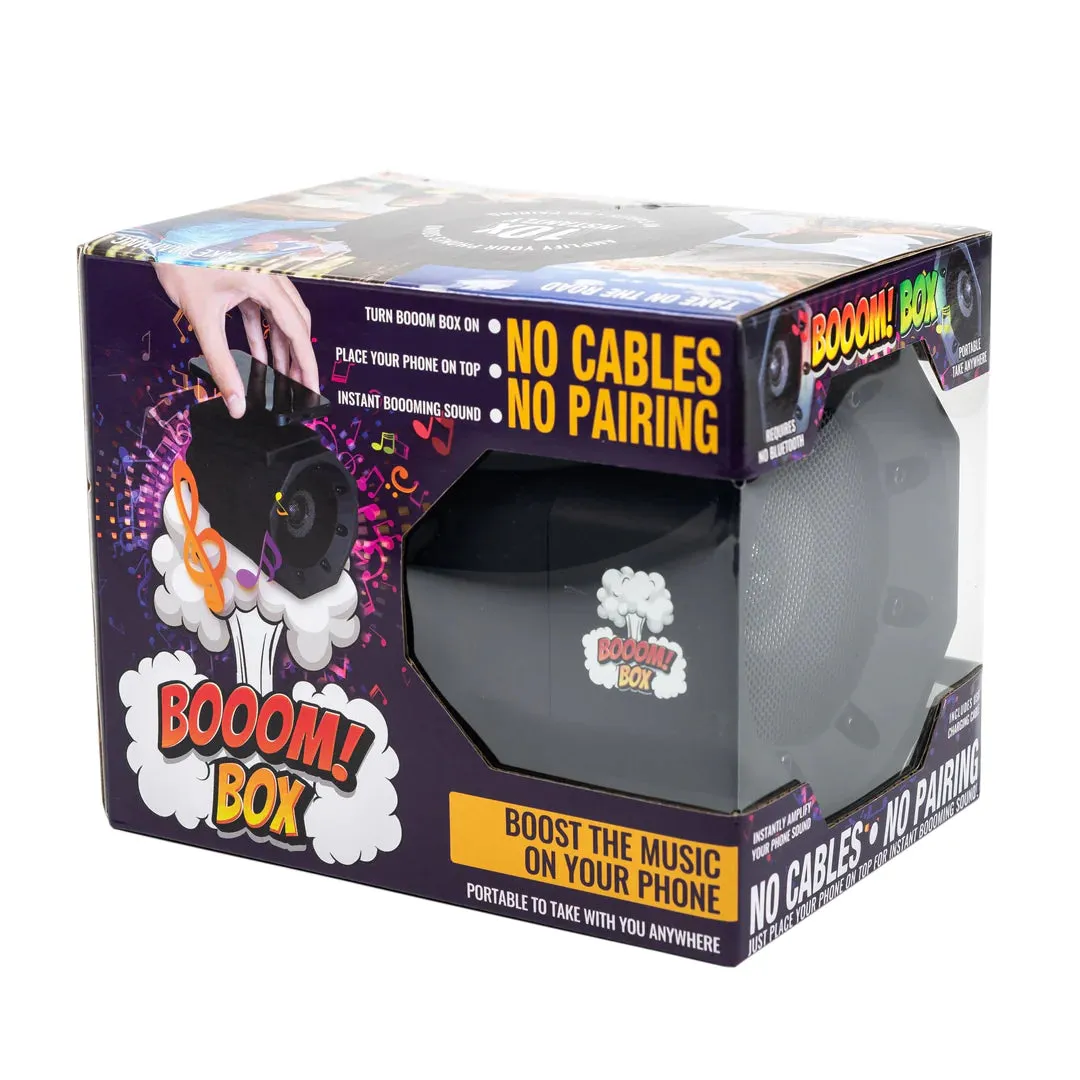 Booom Box Phone Speaker – Black