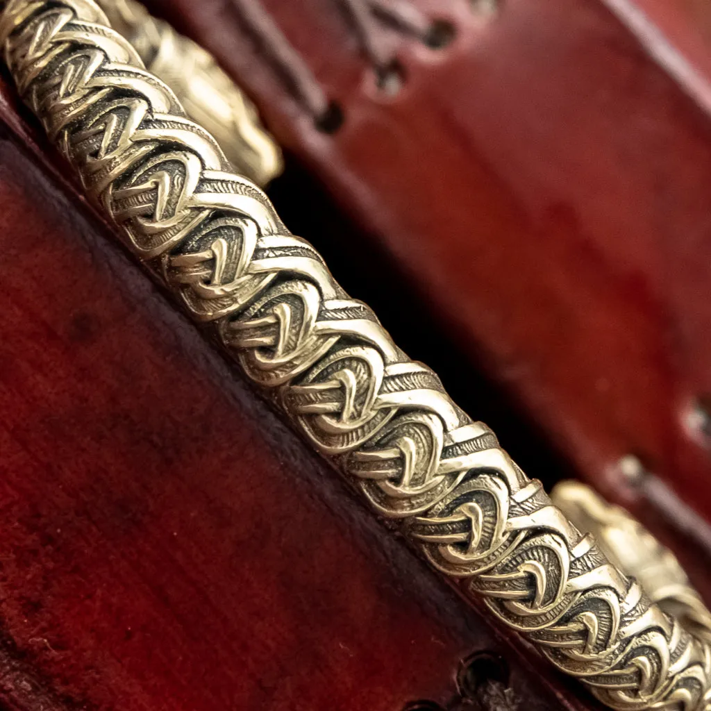 Bronze Fenrir (Wolf Head) Arm Ring