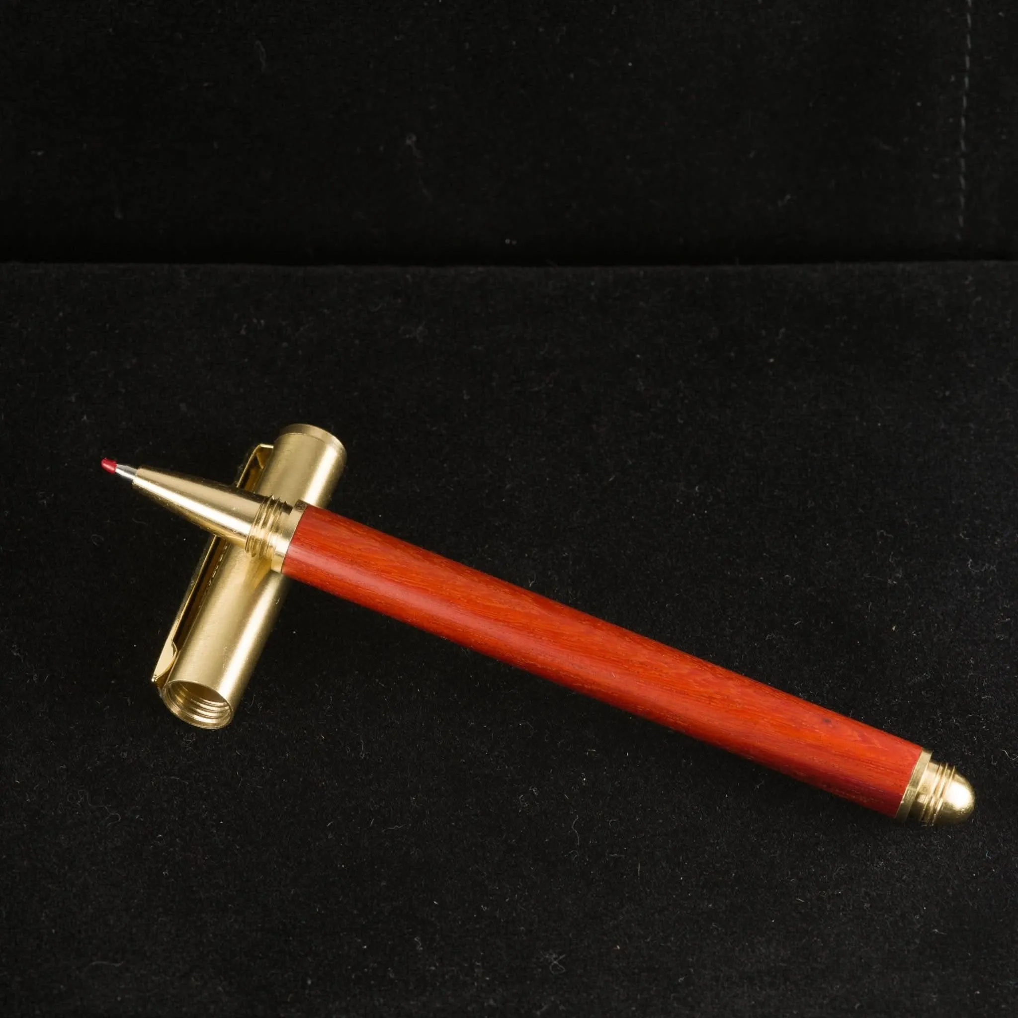 Brushed Brass & Wood Gel Pen