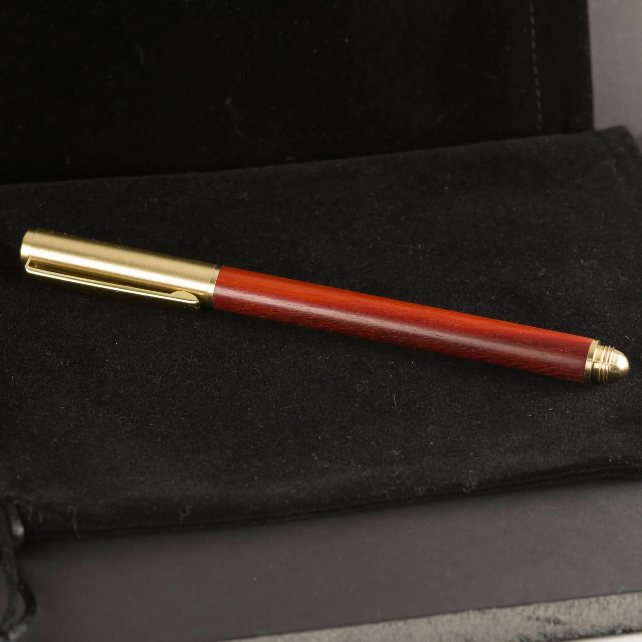 Brushed Brass & Wood Gel Pen