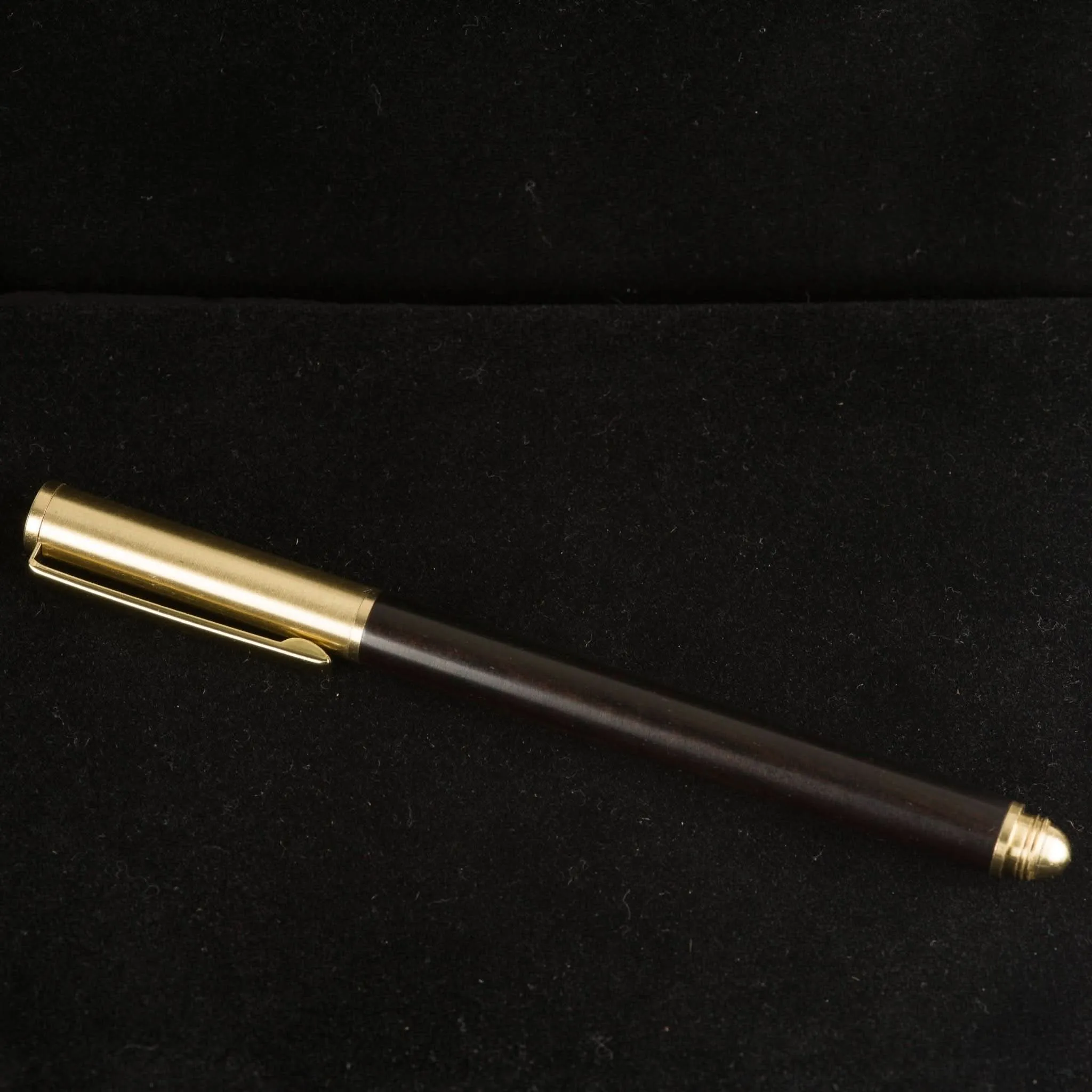 Brushed Brass & Wood Gel Pen