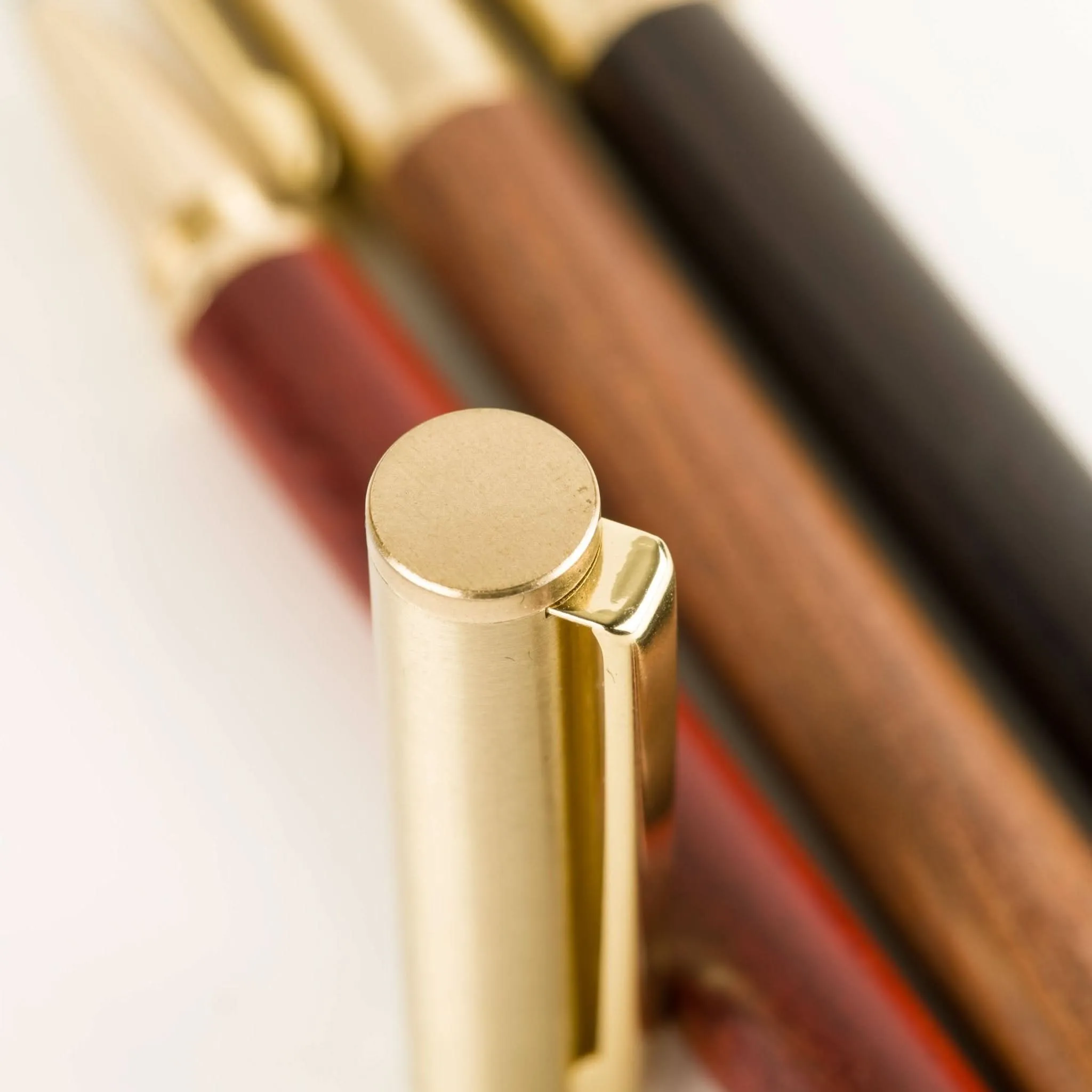 Brushed Brass & Wood Gel Pen