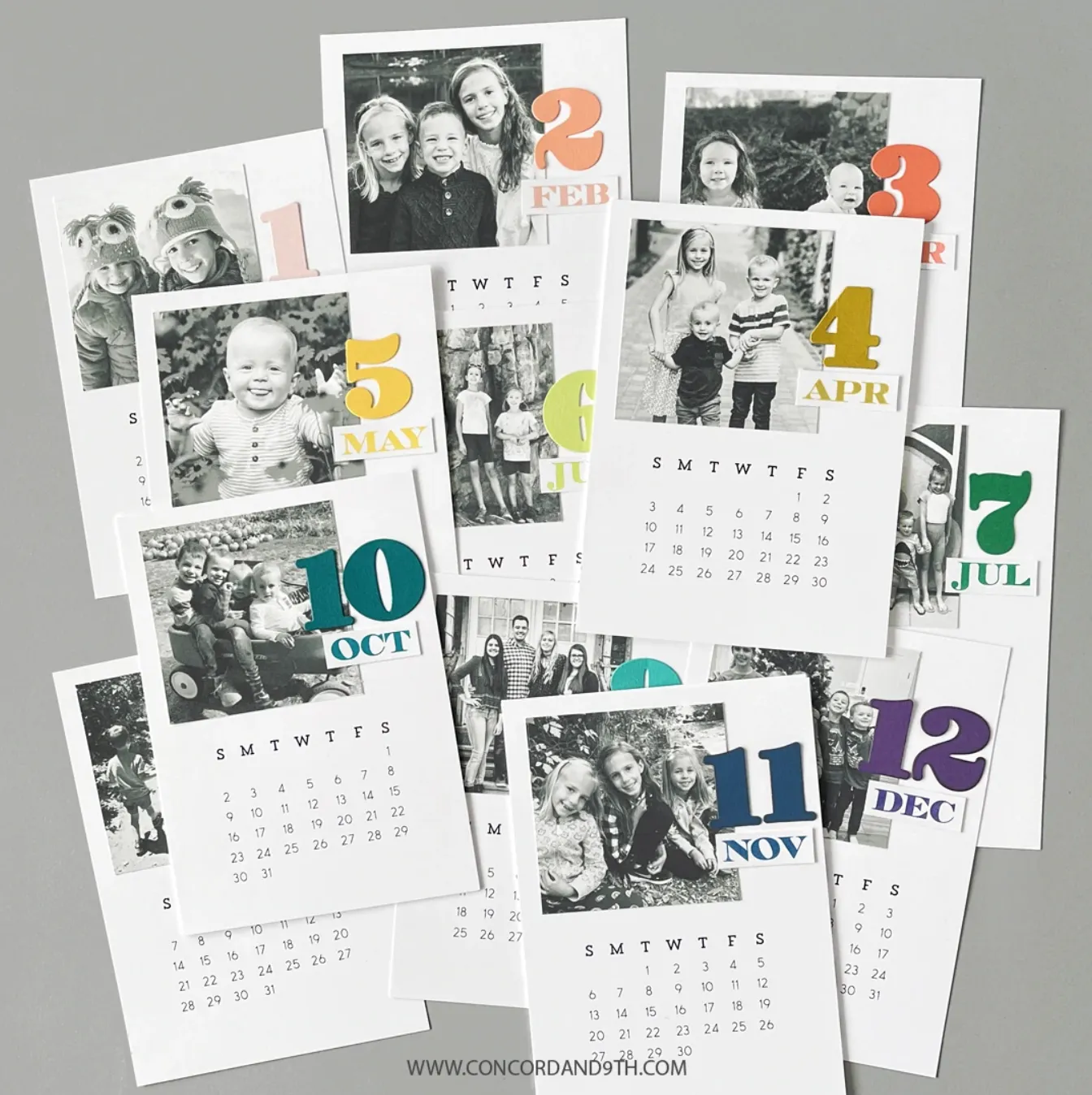 Concord & 9th Printed Calendar 5"X7" 15/Sheets 2022*