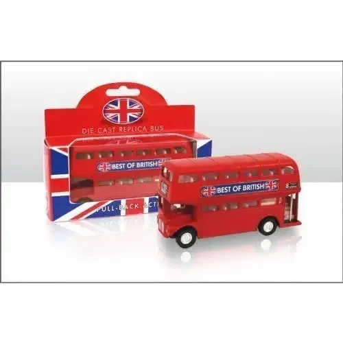 Elgate London Bus Pull Back Die Cast