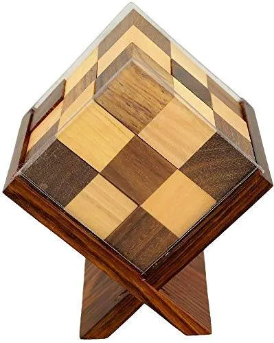 Handmade Complex Wooden Block Puzzle Game | Size 4"x3"x4.5"