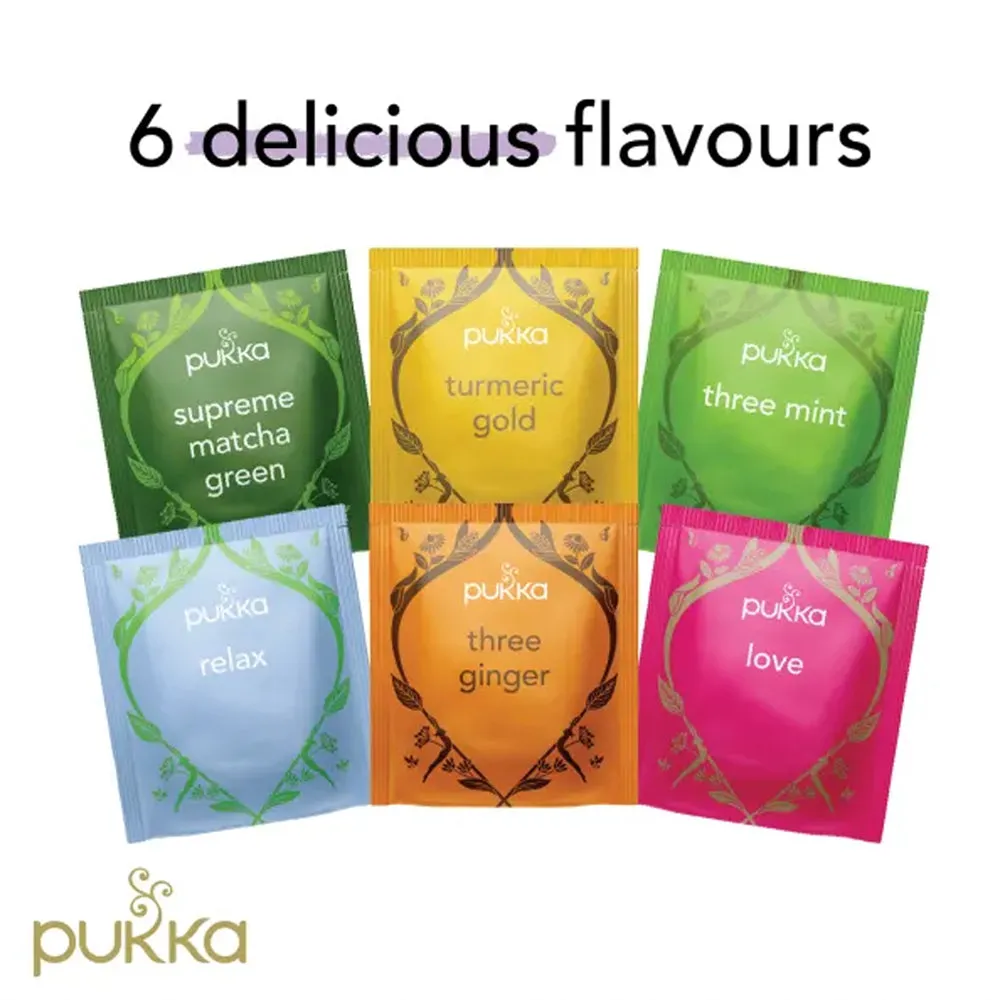 Pukka Workday Wellness Tea Selection