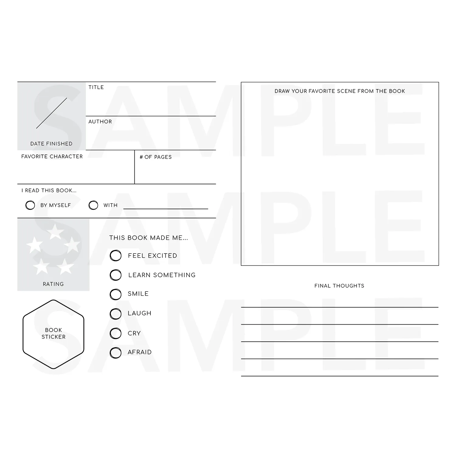 Tween Reading Passport