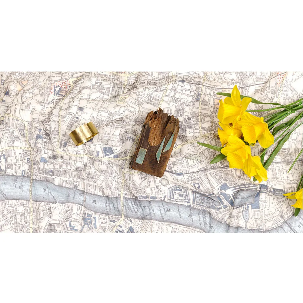 Vintage London Map Scarf