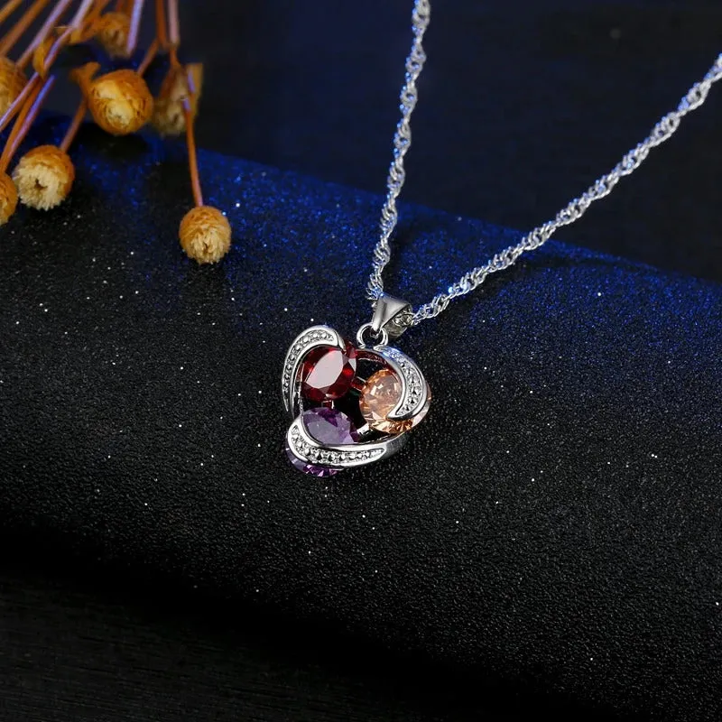 Zircoina Silver Set (Artificial Silver Plated)